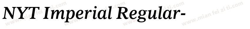 NYT Imperial Regular字体转换